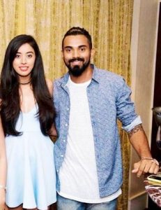 KL Rahul with girlfriend Elixir Nahar