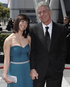 Anthony Bourdain and Ottavia Busia