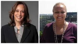 Tina Flournoy with Kamala Harris