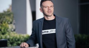 An Image of Marnus Broodryk with his sme.africa Tshirt