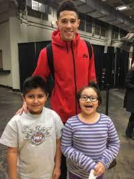 An Image of Mya Powell and her brother Devin Booker