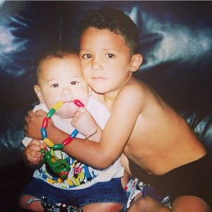 An Image of Mya Powell and her brother Devin Booker