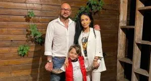 An Image of Cristian Mitrea and his ex girlfriend and his son david