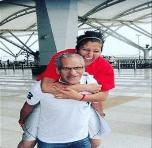 Navnita Gautam with her father