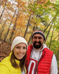 Chelsea Andrews with her husband