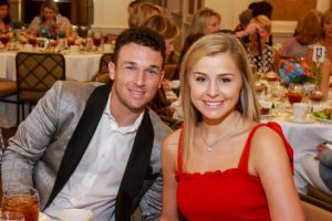 Alex Bregman with his wife