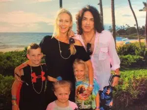 Paul Stanley with his family