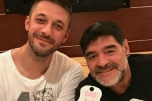 Matias Morla with Maradona