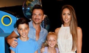 Peter Andre with his family