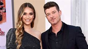 April love Geary with Robin Thicke