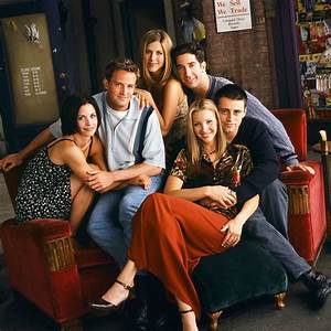 Matthew Perry with the cast of FRIENDS