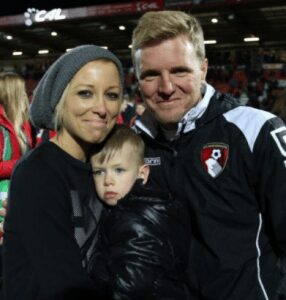 Eddie Howe with wife vicki