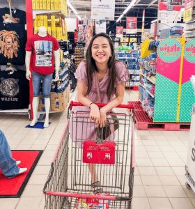 Her at a grocery store