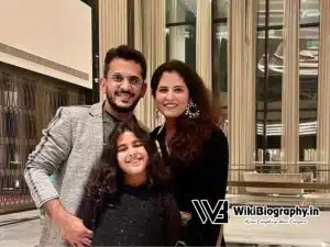 Aman Gupta with wife and daughter