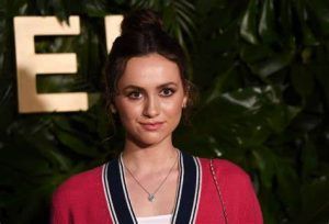 Maude apatow in an award function