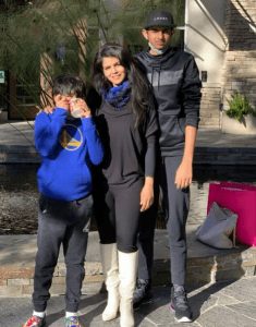 Namita Thapar with her kids