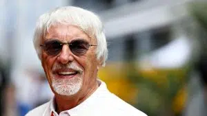Ecclestone with a smiling face 