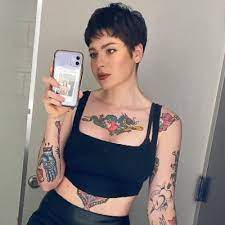 With tattoos