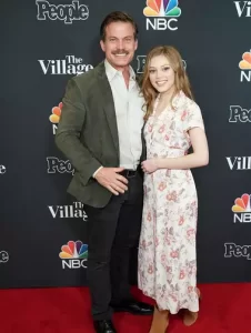 Grace Van Dien with her dad