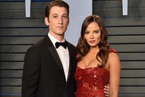 Miles Teller with his wife Keleigh Sperry