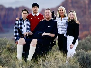  Bradley with his family