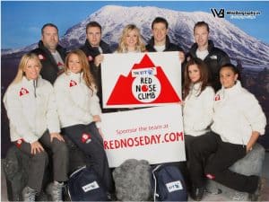 a pic of the members of the Red Nose Climb