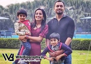 Kaushik Mukherjee with his family