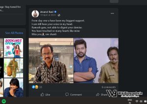 Ravi Anand's Post on Chirajallu's actor death