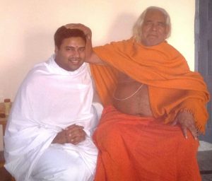 Swami Ram Govind das with his guru Swami Pundrikaksh