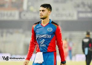 Right-arm-fast-medium Afghan bowler