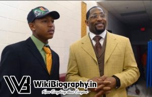 Ray Lewis III with his father Ray Lewis