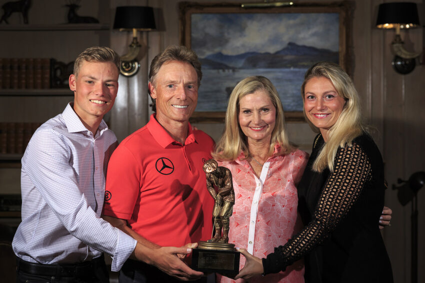 Bernhard Langer with wife