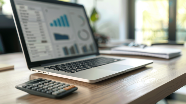 Laptop and Calculator on The Desk - Accounting Education