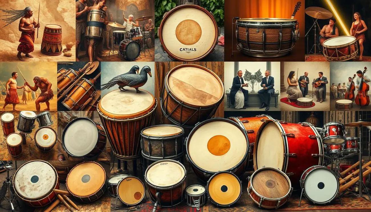 who invented the drums