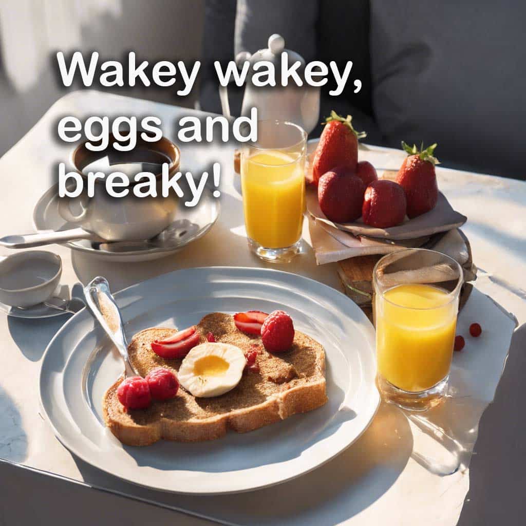 Good Morning Image - healthy breakfast, orange juice