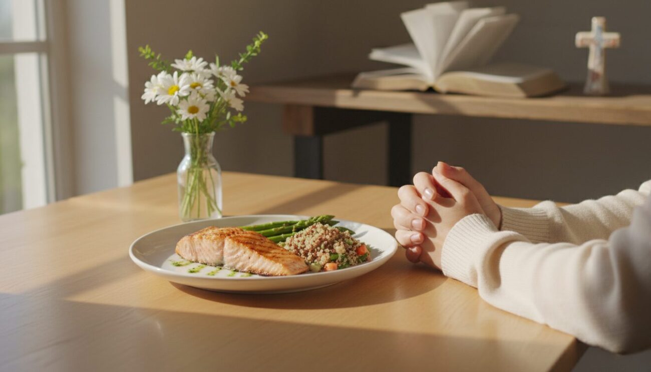 Lunch prayers with Bible verses