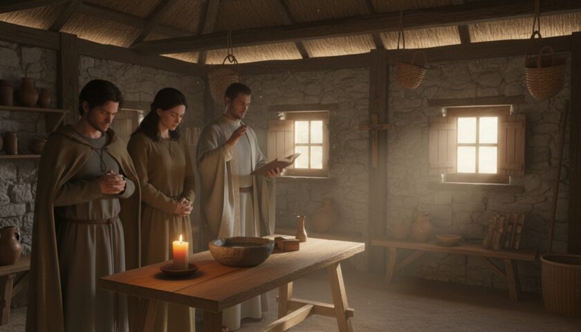 early christian house blessing