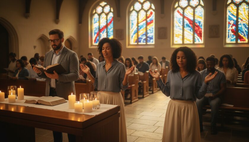 leading intercessory prayer in church