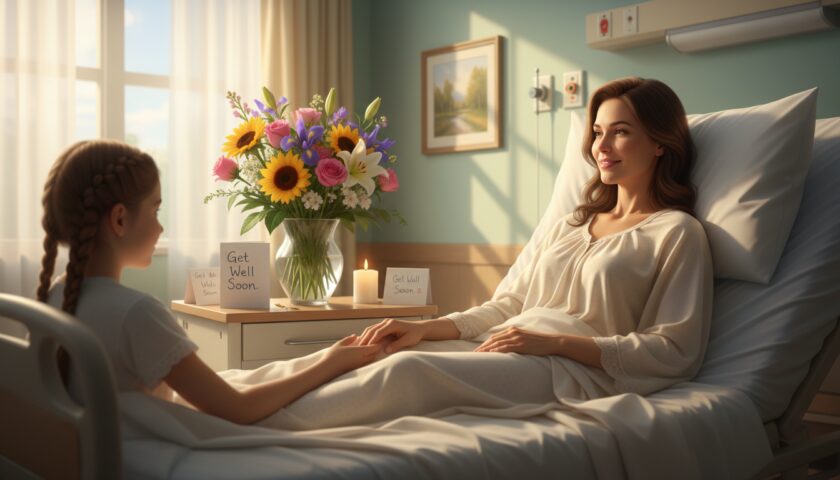 speedy recovery for a sick mother