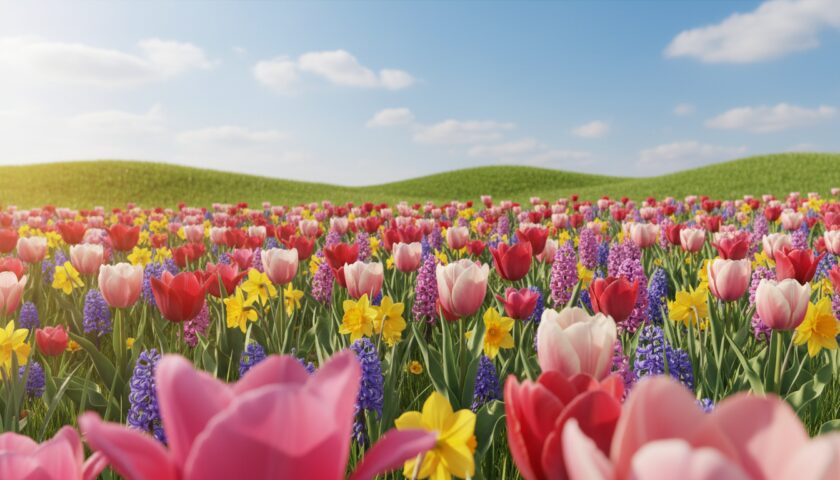 spring flowers in march